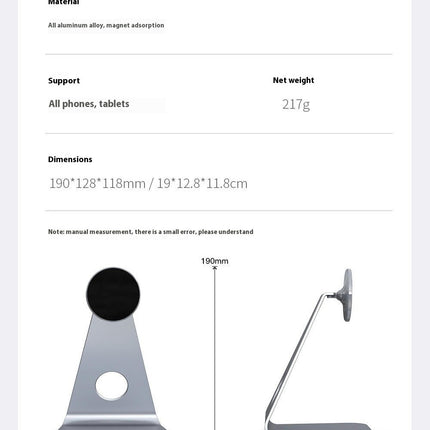 Stand Support Suction Multifunction Phone Portable Cell Pedestal Stents Desktop