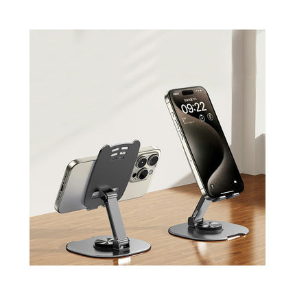 Rotating Metal Stand for Desk Portable Foldable Cellphone Stand