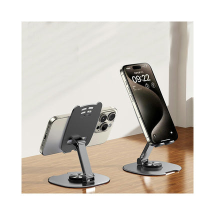 Rotating Metal Stand for Desk Portable Foldable Cellphone Stand