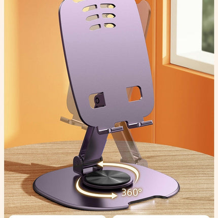 Rotating Metal Stand for Desk Portable Foldable Cellphone Stand