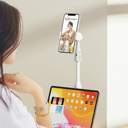 Mount for Desk Adjustable Height & Angle Rotating Desktop Phone Stand