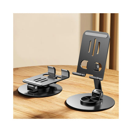 Metal Alloy Bracket 360 Degrees Rotatable Desktop Holder Lazy Phone Tablet Bracket