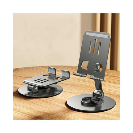 Metal Alloy Bracket 360 Degrees Rotatable Desktop Holder Lazy Phone Tablet Bracket