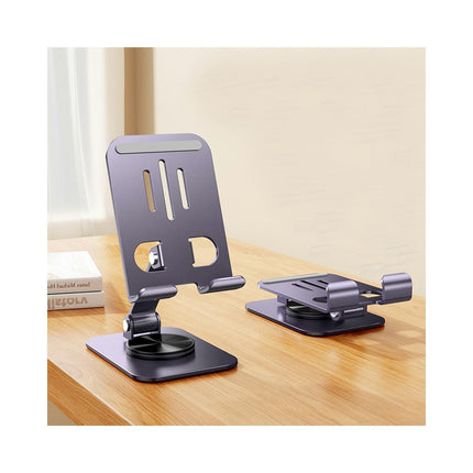 Metal Alloy Bracket 360 Degrees Rotatable Desktop Holder Lazy Phone Tablet Bracket