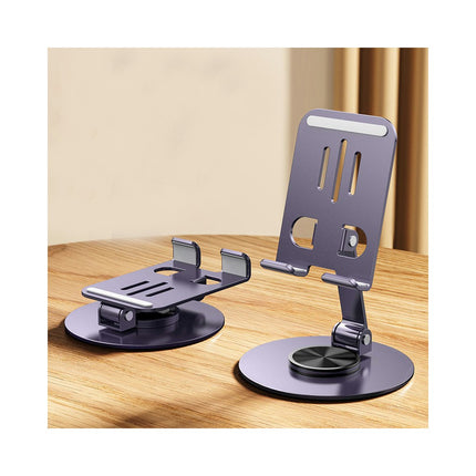 Metal Alloy Bracket 360 Degrees Rotatable Desktop Holder Lazy Phone Tablet Bracket