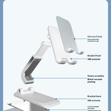 Folding Cell Phone Stand Fully Adjustable Phone Holder for Desk Accessories