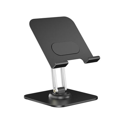 Adjustable Metal Foldable Phone Stand for Desk with 360 Rotation - Portable for Smartphones Tablets