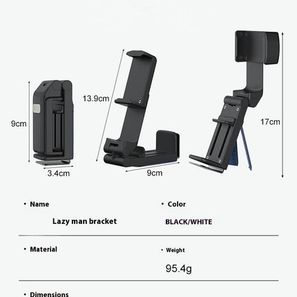 Multifunctional Travel Phone Lazy Bracket Folding 360-degree Rotary Desktop Clip Bracket