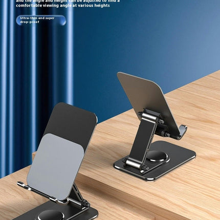 Foldable Rotating Desktop Adjustable Phone Holder - Made of Metal