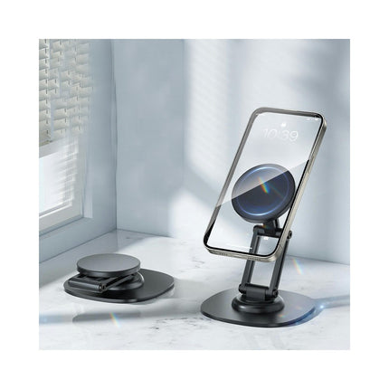 Adjustable Three-axis Structure Phone Tablet Stand with Rotation Base Foldable Holder