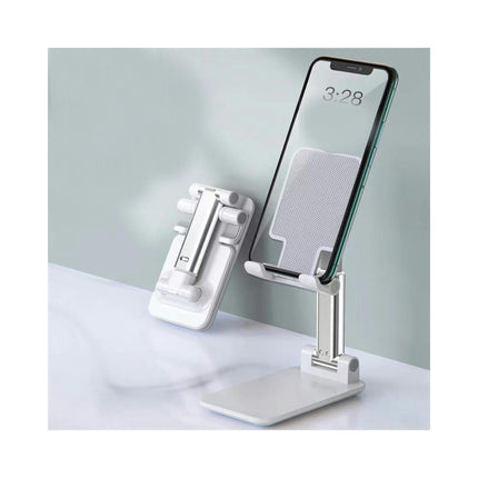 Foldable Phone Stand for Desk - Height Adjustable Portable Cellphone Cradle Stable Dock