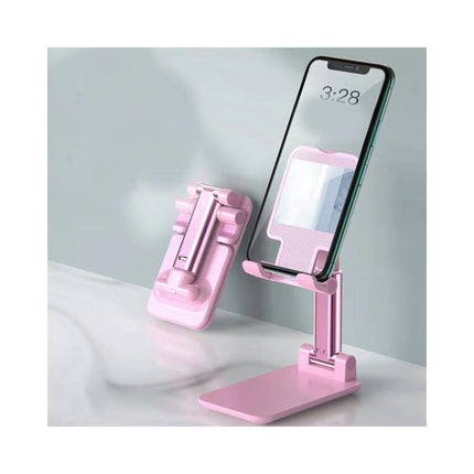 Foldable Phone Stand for Desk - Height Adjustable Portable Cellphone Cradle Stable Dock