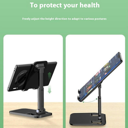 Foldable Phone Stand for Desk - Height Adjustable Portable Cellphone Cradle Stable Dock