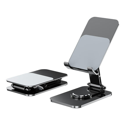 Adjustable Swivel Desktop Phone Tablet Holder - with 360 Degree Rotating Base