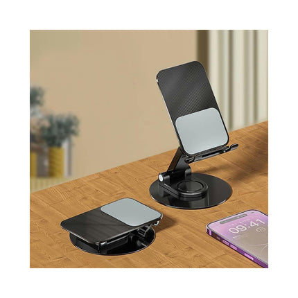 Folding Fully Adjustable Foldable Desktop Phone Holder Dock 360¡ã Rotating Alloy Phone Holder