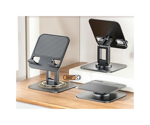 Multi-Function Tablet/Mobile Stand 360 Degree Rotatable Alloy Stand Folding Tablet Holder