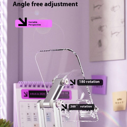 Acrylic Phone Tablet Office Supplies Rotating Base Foldable and Adjustable Stand