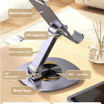 Sturdy Metal Phone Holder and Tablet Stand Compatible with All Smart Phones Tablets Desk Accessories