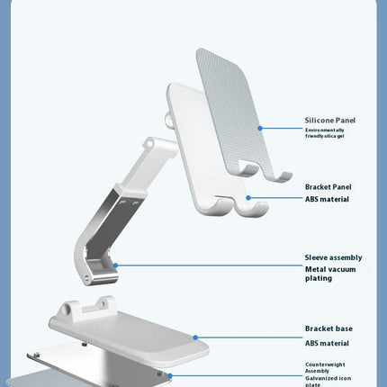 Foldable Phone Stand - for Kitchen Desk Phone Stand Non-Slip Tablet Holder