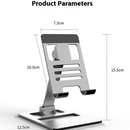 Stand for Desk Rotatable and Foldable Stand Stable Aluminum Tablet Holder Compatible with Phone