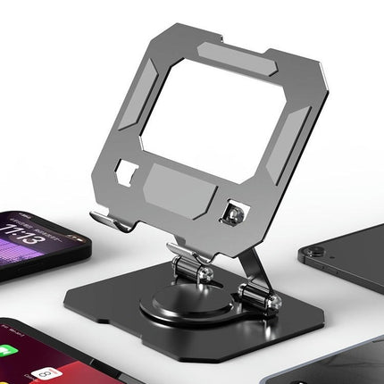 Tablet for Desk Swivel Stand - with 360 Rotating Base Alloy Foldable Desktop Stand Holder