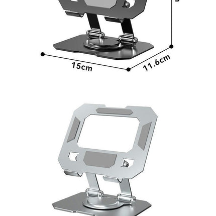 Tablet for Desk Swivel Stand - with 360 Rotating Base Alloy Foldable Desktop Stand Holder