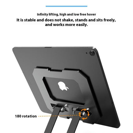 Tablet for Desk Swivel Stand - with 360 Rotating Base Alloy Foldable Desktop Stand Holder