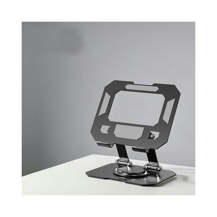 Rotating Tablet Stand for Desk Angle Adjustable Alloy Foldable Dock Portable Tablet Phone Holder