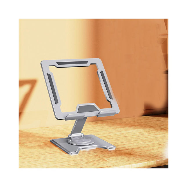 Rotating Tablet Stand for Desk Angle Adjustable Alloy Foldable Dock Portable Tablet Phone Holder