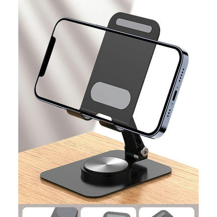 Rotating Adjustable Holder Made of Metal Foldable Desktop Phone Holder Suitable for Phone Pad