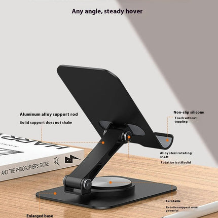 Rotating Adjustable Holder Made of Metal Foldable Desktop Phone Holder Suitable for Phone Pad