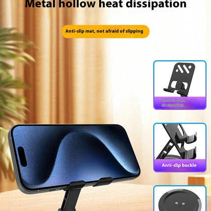 Rotatable Phone Holder - for Desk Alloy Desktop Phone Stand Compatible with Phone Tablet