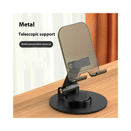 Adjustable Cell Phone Stand for Desk - Foldable Metal Desktop Phone Holder Cradle Dock