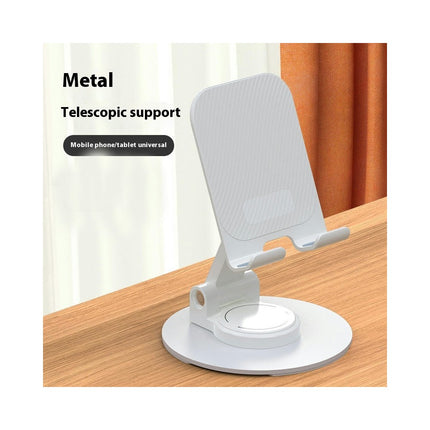 Adjustable Cell Phone Stand for Desk - Foldable Metal Desktop Phone Holder Cradle Dock