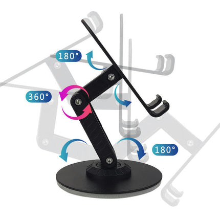 360¡ãRotatable Holder for Desk Alloy Desktop Cell Phone Stand Compatible with Phone Tablets