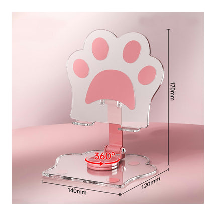 Height Adjustable Phone Stand Cartoon Claw Acrylic Adjustable Phone Stand