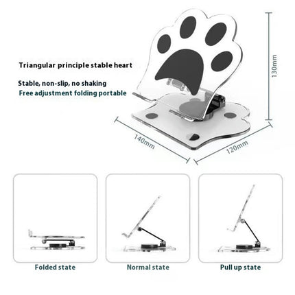 Height Adjustable Phone Stand Cartoon Claw Acrylic Adjustable Phone Stand