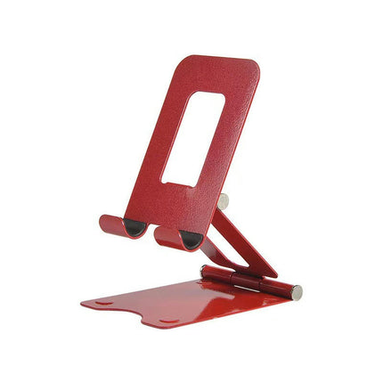 Adjustable Cell Phones Stand for Desk - Foldable Metal Desktop Phones Holder Cradle Dock