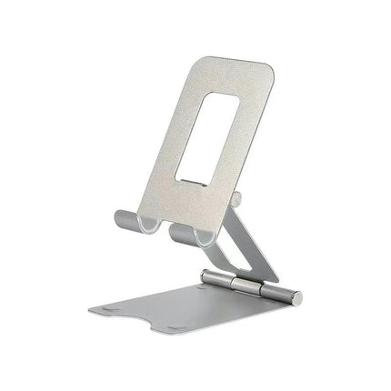 Adjustable Cell Phones Stand for Desk - Foldable Metal Desktop Phones Holder Cradle Dock