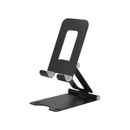 Adjustable Cell Phones Stand for Desk - Foldable Metal Desktop Phones Holder Cradle Dock