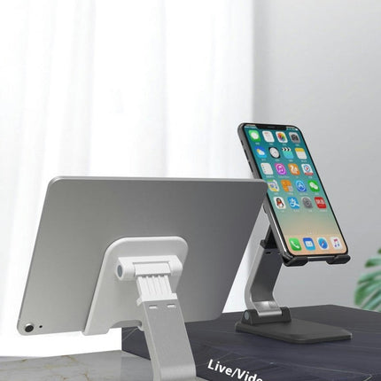 Adjustable Cell Phone Stand for Desk - Holder Compatible fo Phone and Tablets