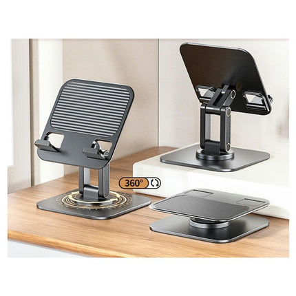 Rotating Stand Adjustable Foldable Desktop Phone Holder with Wide Compatibility for Phone Tablet