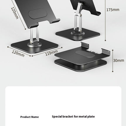 Rotating Stand Adjustable Foldable Desktop Phone Holder with Wide Compatibility for Phone Tablet