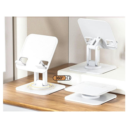 Rotating Stand Adjustable Foldable Desktop Phone Holder with Wide Compatibility for Phone Tablet