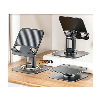 Rotating Foldable Phone Stand with Adjustable Angles - for Tablets and Smartphones