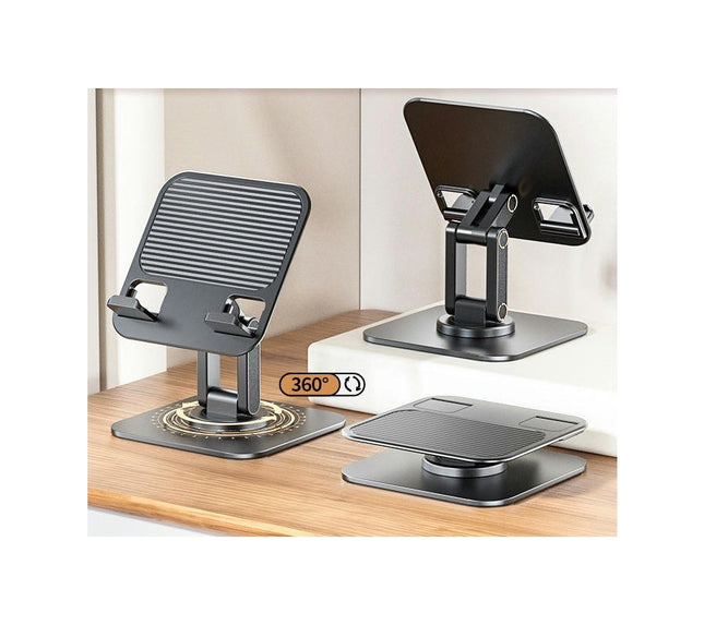 Rotating Foldable Phone Stand with Adjustable Angles - for Tablets and Smartphones