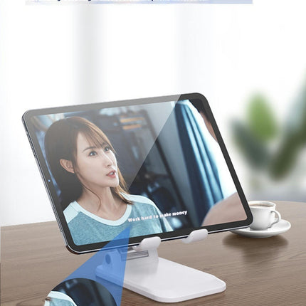 Rotating Phone Stand with Adjustable Height and Foldable Design - Compatible with Phone and Tablet