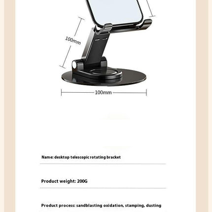 Desk Adjustable Angle Height Phone Stand for Compatible with Phone and Tablets