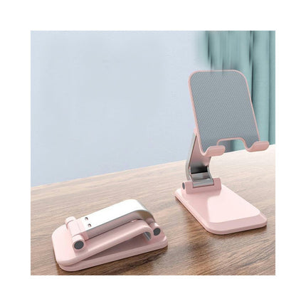 Adjustable Foldable Aluminum Desktop Cell Phone Holder Compatible with Phone Tablet