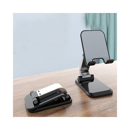 Adjustable Foldable Aluminum Desktop Cell Phone Holder Compatible with Phone Tablet